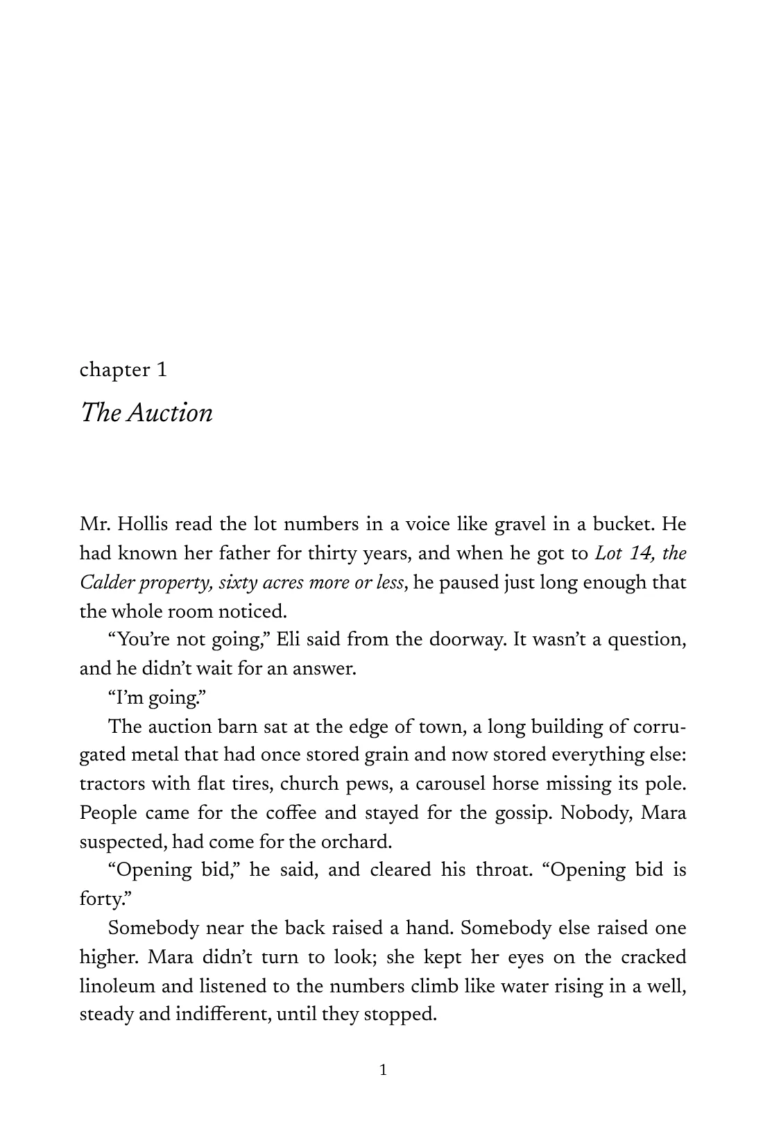 The opening page of a chapter in the Literary style